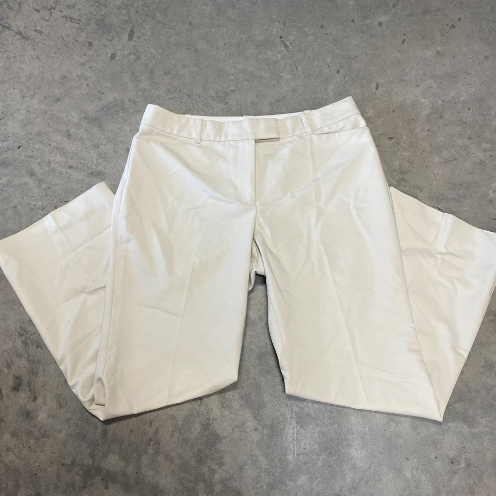 Petite Ann Taylor Cream trouser dress pants 12P